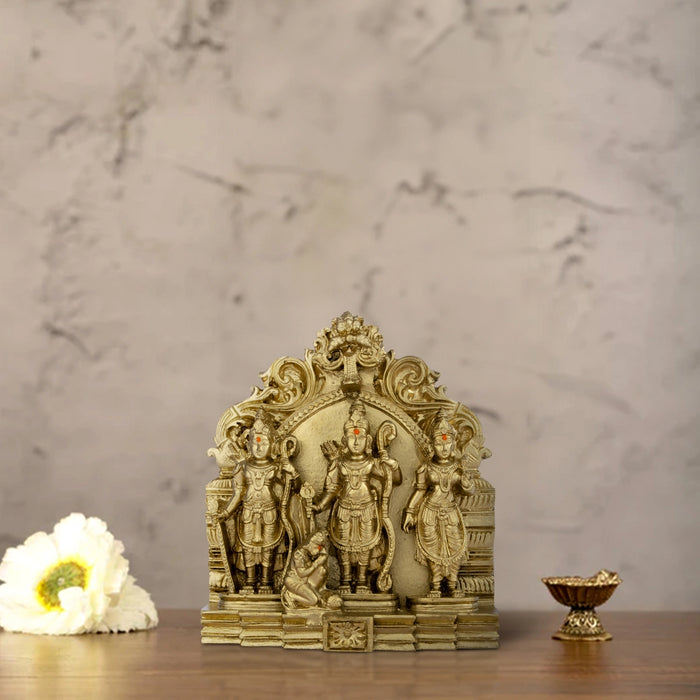 Ram Darbar Murti - 6 x 5 Inches | Resin Statue/ Shri Ram Darbar Murti Idol for Pooja