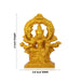 Varahi Idol - 4 x 3.5 Inches | Resin Statue/ Gold Finish Varahi Amman Statue for Worship - Fibre Murties
