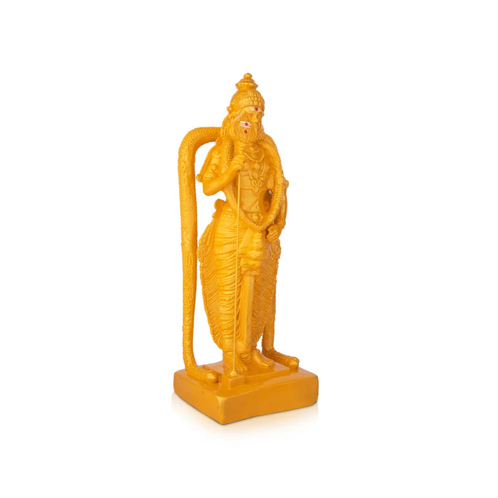 Murugan Statue - 9.5 x 5.5 Inches | Resin Statue/ Antique Finish Muruga Statue for Pooja