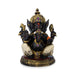 Ganesh Statue - 11 x 11 Inches | Resin Statue/ Black Vinayaka Idol / Ganesh Idol for Pooja - Fibre Murties