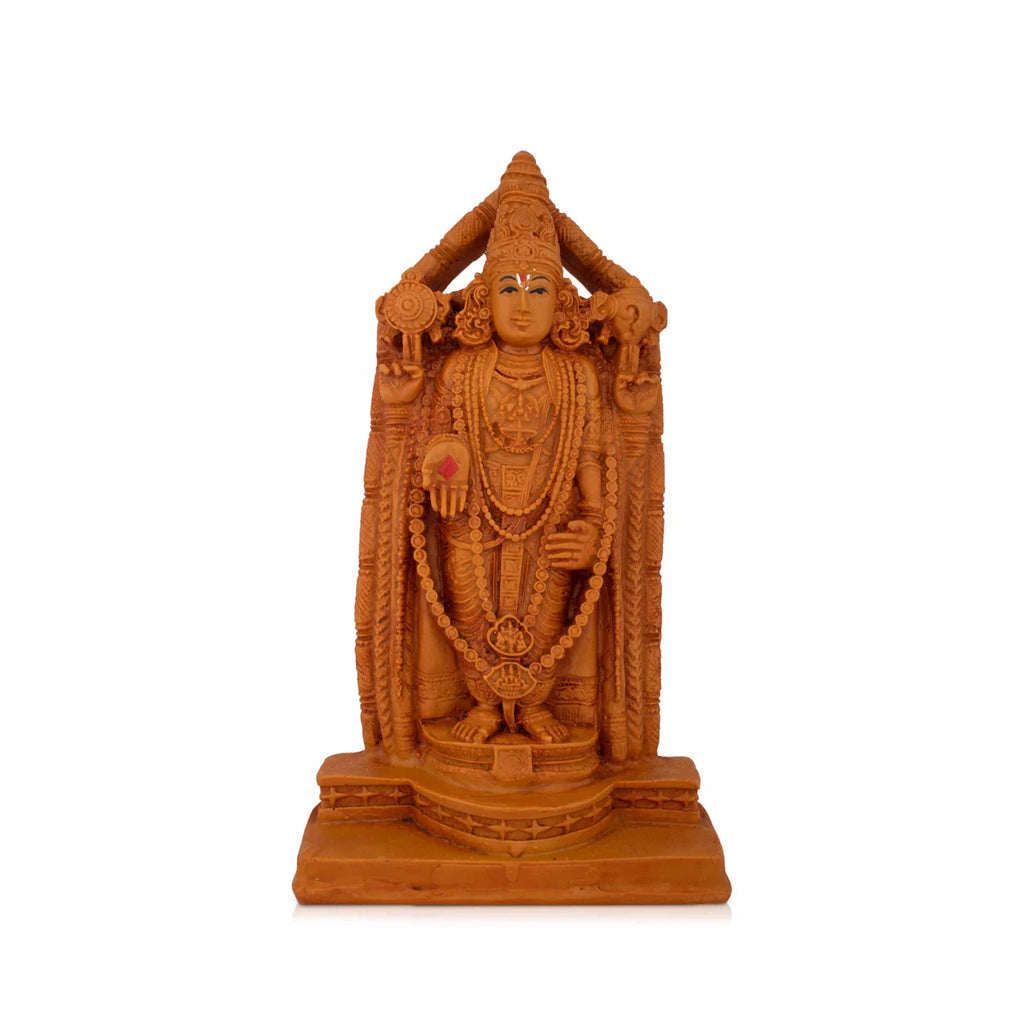 Balaji Murti - 9 x 4.5 Inches | Wooden Polish Balaji Statue/ Balaji Idol for Pooja