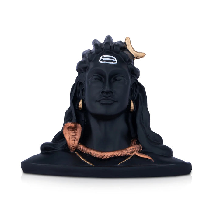 Adiyogi Idol - 4.5 x 5 Inches | Resin Mahadev Statue/ Lord Shiva Statue for Home