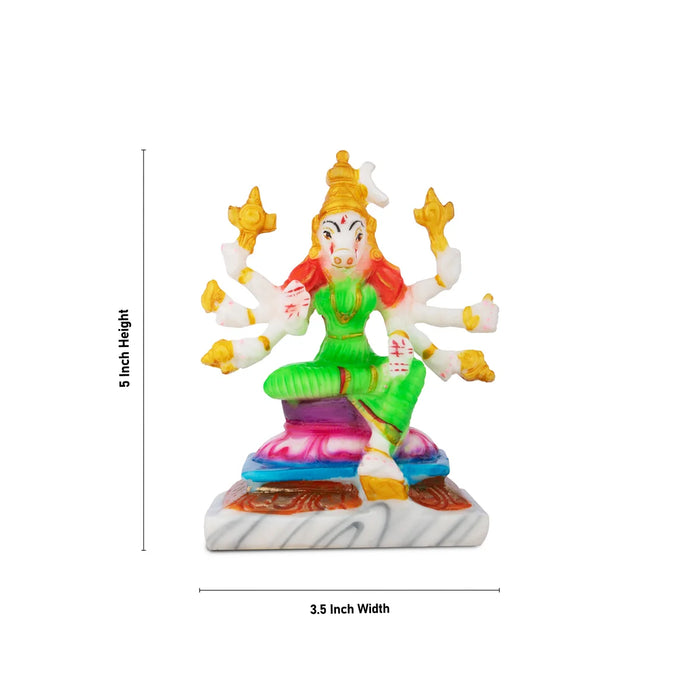 Varahi Idol - 5 x 3.5 Inches | Resin Statue/ Varahi Amman Statue for Worship