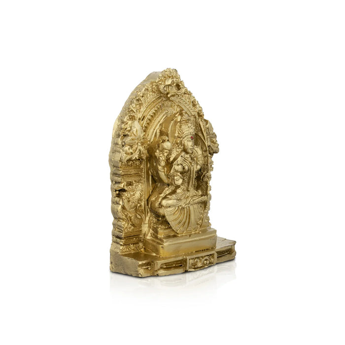 Kamatchi Amman Statue - 4.5 x 3.25 Inches | Resin Statue/ Kamakshi Idol for Pooja - Fibre Murties