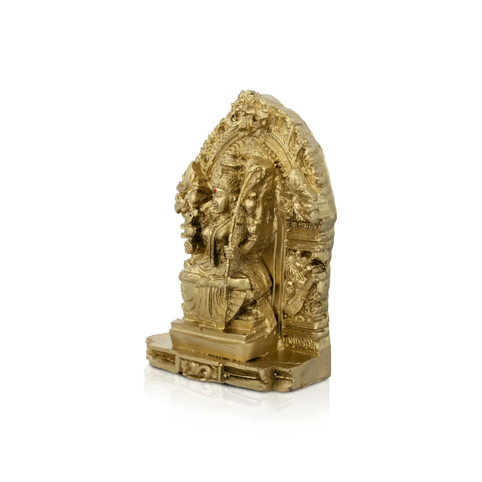 Kamatchi Amman Statue - 4.5 x 3.25 Inches | Resin Statue/ Kamakshi Idol for Pooja - Fibre Murties