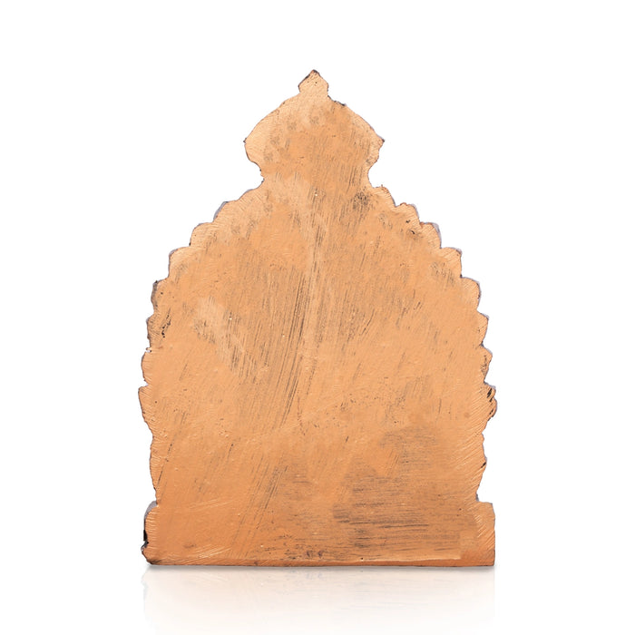 Mayil Murugan Statue - 5 x 4 Inches | Resin Statue/ Copper Polish Peacock Murugan Idol for Pooja/ 310 Gms Approx - Fibre Murties