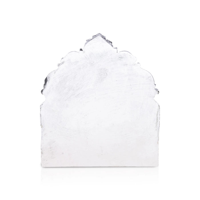 Ram Darbar Murti with Arch - 5.5 x 5 Inches | Resin Statue/ Stone Polish Ram Darbar Idol for Pooja/ 545 Gms - Fibre Murties