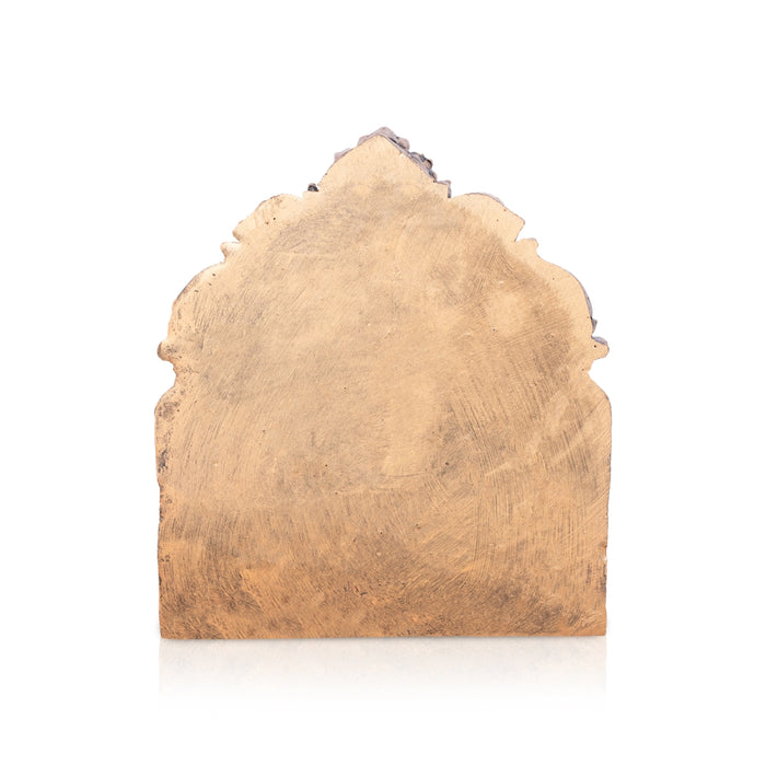 Ram Darbar Murti with Arch - 5.5 x 5 Inches | Resin Statue/ Copper Polish Ram Darbar Idol for Pooja/ 545 Gms - Fibre Murties