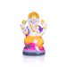 Ganesh Murti Sitting On Lotus - 4.5 x 2.5 Inches | Marble Murti/ Ganpati Murti/ Ganesh Idol for Pooja - Fibre Murties