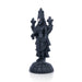 Balaji Murti Standing On Base - 8 x 3.25 Inches | Resin Statue/ Black Polish Venkateswara Swamy Idol for Pooja - Fibre Murties