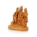 Shiv Family Murti With Base - 6 x 5 Inches | Resin Statue/ Wooden Colour Shiva Family Statue for Worship - Fibre Murties