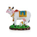 Kamdhenu Cow With Calf Idol With Base - 5 x 5.5 Inches | Resin Statue/ Cow And Calf Statue for Home Decor - Table Stand Accessories