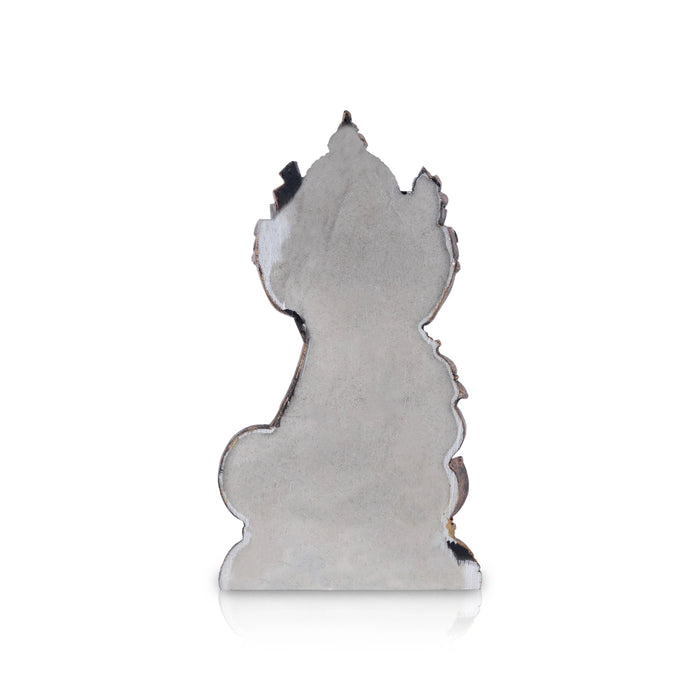 Murugan Statue With Peacock-7.5 x 4 Inches | Resin Murugan Murti/Copper Polish Standing Murugan Silai for Pooja - Fibre Murties