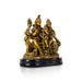 Shiv Family Murti With Base - 6 x 5.5 Inches | Resin Statue/ Antique Polish Shiva Family Statue for Worship - Fibre Murties