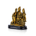 Shiv Family Murti With Base - 6 x 5.5 Inches | Resin Statue/ Antique Polish Shiva Family Statue for Worship - Fibre Murties