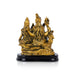Shiv Family Murti With Base - 6 x 5.5 Inches | Resin Statue/ Antique Polish Shiva Family Statue for Worship - Fibre Murties