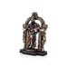 Murugan Statue With Arch- 8.75 x 5.75 Inches | Resin Kartikeya Statue/Black&Copper Polish Murugan Idol for Home - Fibre Murties