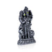 Murugan Statue With Peacock- 7.5 x 4 Inches | Resin Murugan Murti/Antique Silver Polish Murugan Silai for Home - Fibre Murties