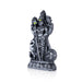 Murugan Statue With Peacock- 7.5 x 4 Inches | Resin Murugan Murti/Antique Silver Polish Murugan Silai for Home - Fibre Murties