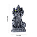 Murugan Statue With Peacock- 7.5 x 4 Inches | Resin Murugan Murti/Antique Silver Polish Murugan Silai for Home - Fibre Murties