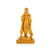 Raja Alankara Murugan Statue Standing On Base - 7 x 3.5 Inches | Resin & Gold Polish Kartikeya Statue for Pooja - Fibre Murties