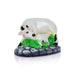 Cow With Calf Idol Witn Base - 3.5 x 4.5 Inches | Resin Statue/ Kamdhenu Cow With Calf Statue for Home Decor - Table Stand Accessories