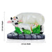 Cow With Calf Idol Witn Base - 3.5 x 4.5 Inches | Resin Statue/ Kamdhenu Cow With Calf Statue for Home Decor - Table Stand Accessories