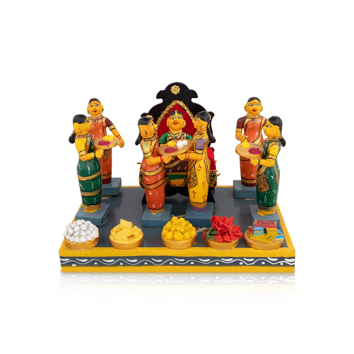 Handcrafted Kolu Bommai inspired by Indian culture, perfect for Navaratri Golu