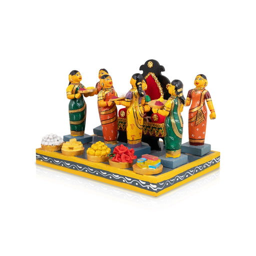 Beautiful Kolu Bommai used in festive Navaratri Golu and miniature golu dolls celebrations