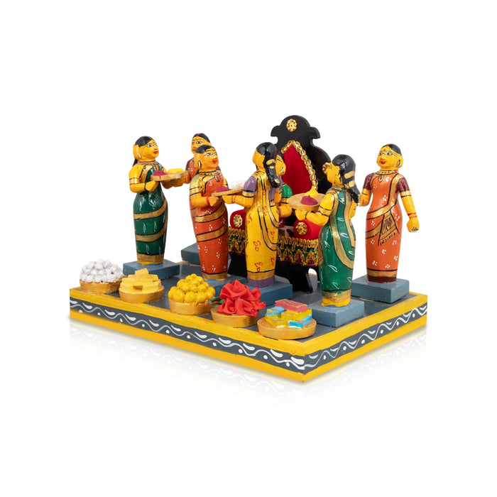 Beautiful Kolu Bommai used in festive Navaratri Golu and miniature golu dolls celebrations