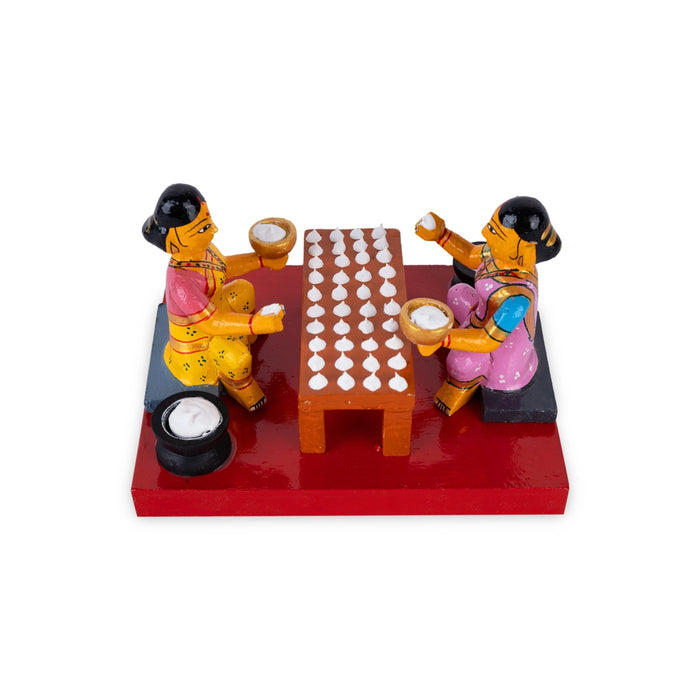 Beautiful mini golu dolls used in festive golu set and bommai kolu dolls celebrations
