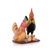 Hen And Cock Family Kondapalli Toy - 6 x 4 Inches | Wooden Statue/ Handmade Showpiece for Home Decor - Kondapalli Wooden Toys