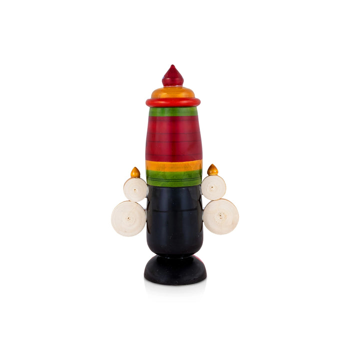 Balaji Face Idol - 7 x 4 Inches | Hand-Painted Perumal Statue/ Venkateswara Decorative Showpiece for Home Decor
