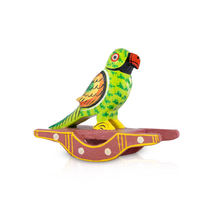 Rocking Animal Kondapalli Doll - 4.5 x 2 Inches | Kolu Bommai/ Wooden Statue For Gifting & Living room