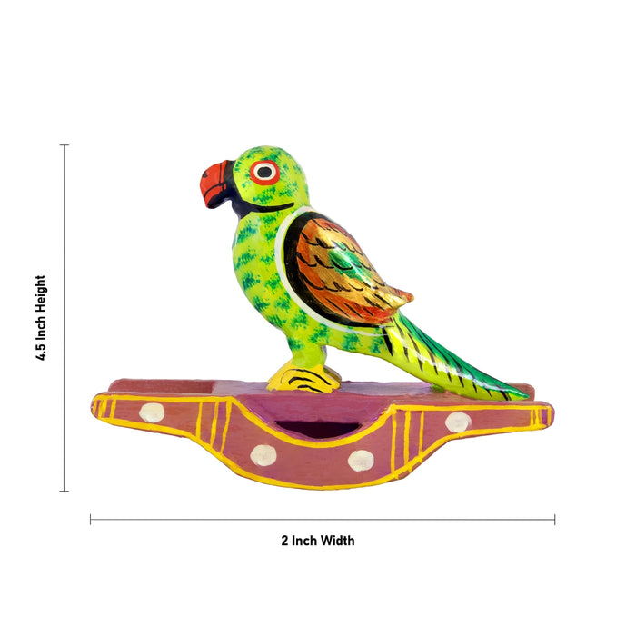 Rocking Animal Kondapalli Doll - 4.5 x 2 Inches | Kolu Bommai/ Wooden Statue For Gifting & Living room