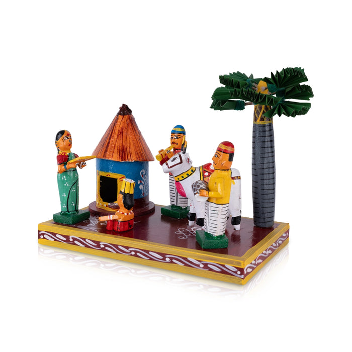 Beautiful mini golu dolls used in festive Navaratri Golu Dolls and dussehra golu celebrations
