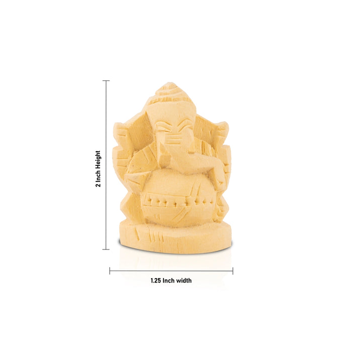 Vellerukku Vinayagar Statue - 2 x 1.25 Inches | Vellerukku Ganesh Murti for Pooja