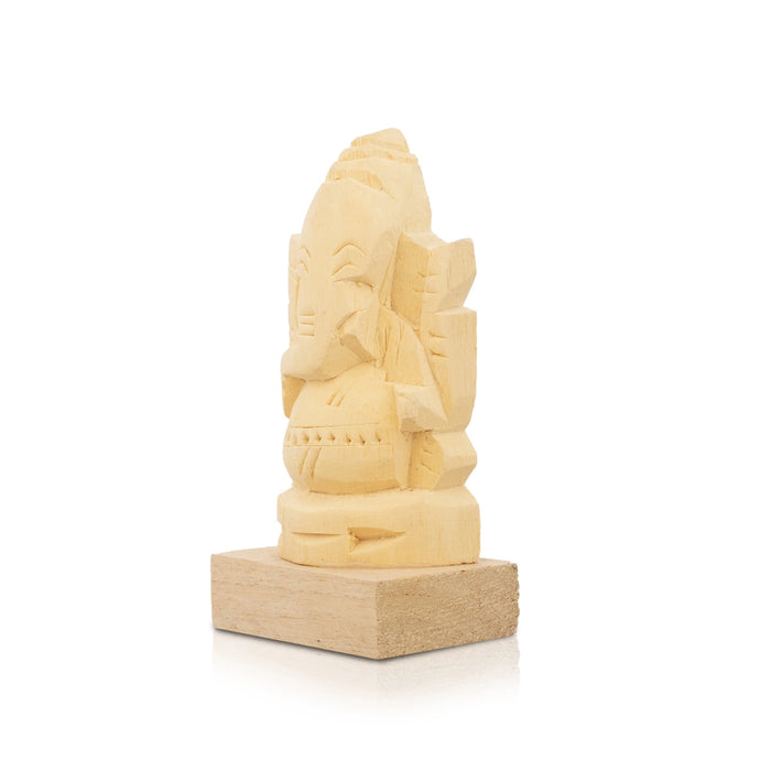 Vellerukku Vinayagar Statue - 4 x 2 Inches | Vellerukku Ganesh Murti for Pooja