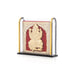 Ganesh Murti Acrylic Photo Frame Stand - 2.75 x 3 Inches | Acrylic Photo Stand/ Acrylic Picture Frame for Car - Hindu God Photos & Frames