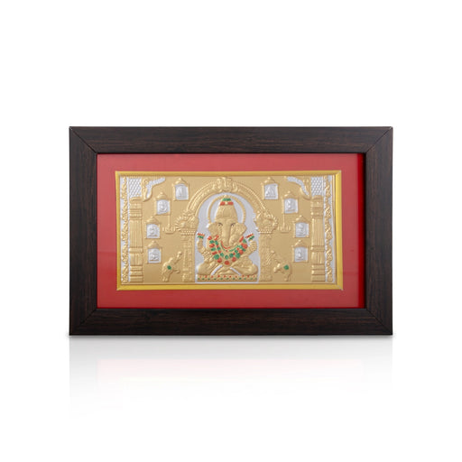 Ganesh Murti Design Photo Frame - 7.5 x 11.5 Inches | Wall Picture Frame for Home Decor - Hindu God Photos & Frames