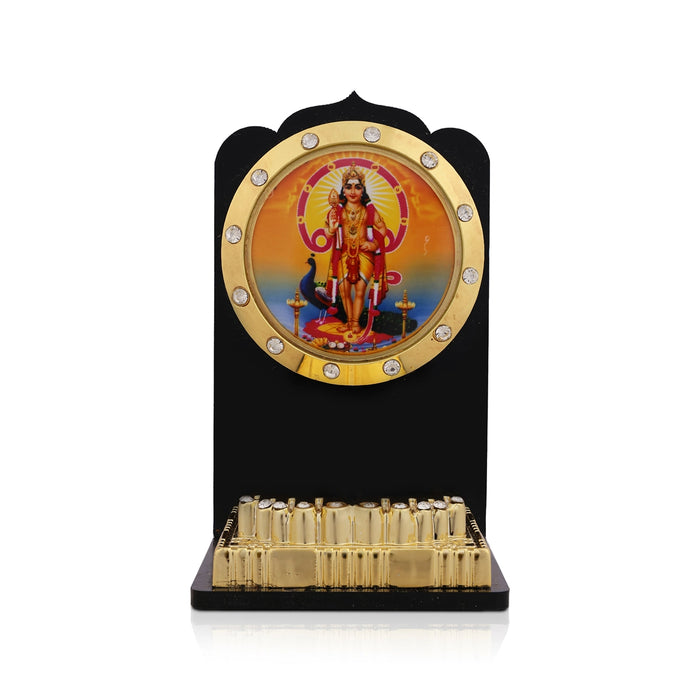 Acrylic Car Stand - 2.75 x 2 Inches | Murugan Stand With Padham For Car Decor