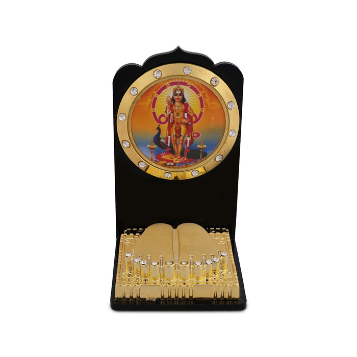 Acrylic Car Stand - 2.75 x 2 Inches | Murugan Stand With Padham For Car Decor