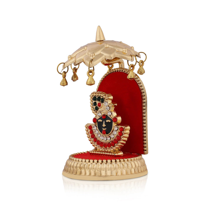 Shrinath Ji With Umbrella - 4.5 x 2.5 Inches | Car Dashboard Photo Stand /Car Photo Stand/ Photo Stand for Car