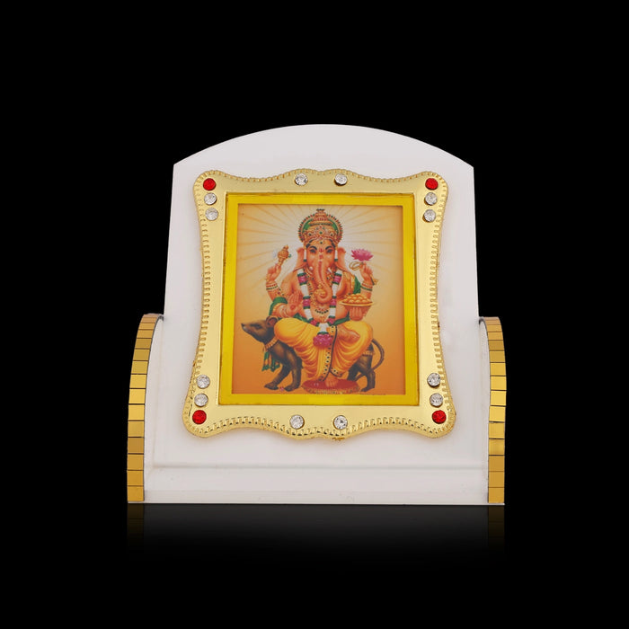 Ganesha Acrylic Photo Frame - 2 x 2 Inches | Photo Acrylic Frame/ Acrylic Photo Stand for Car Decor