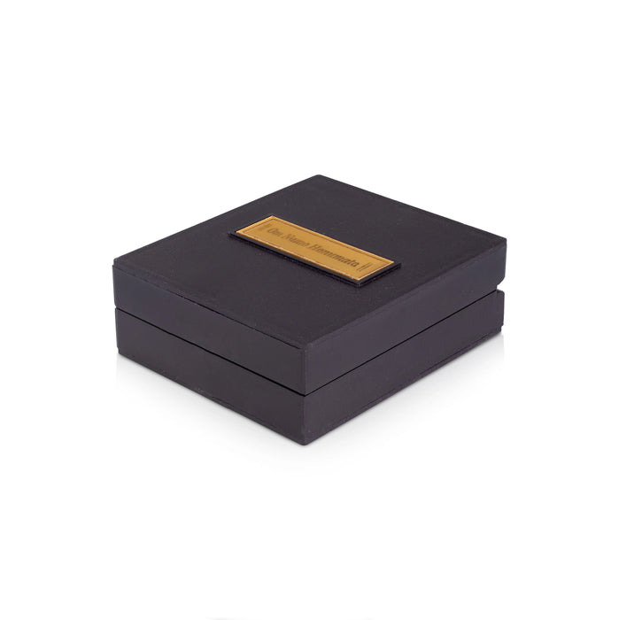 Puja Box with Padham - 1.5 x 3.75 Inches | Hanuman Paduka Box/ Decorative Pooja Box with Divine Footprints