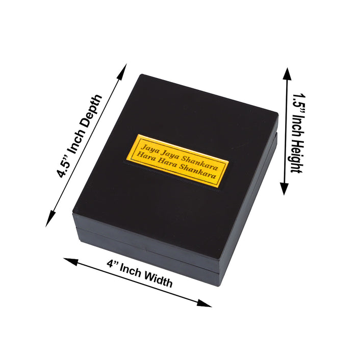 Pooja Box - 1.5 x 4 Inches | Charan Paduka Box/ Maha Periyava Padham Box for Pooja - Pooja Box & Paduka