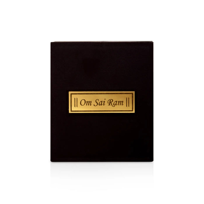 Sai Baba with Sri Padham Box - 1.5 x 3.75 Inches | Shirdi Sai baba Paduka box / Sai baba Pooja Box for Home - Pooja Box & Paduka