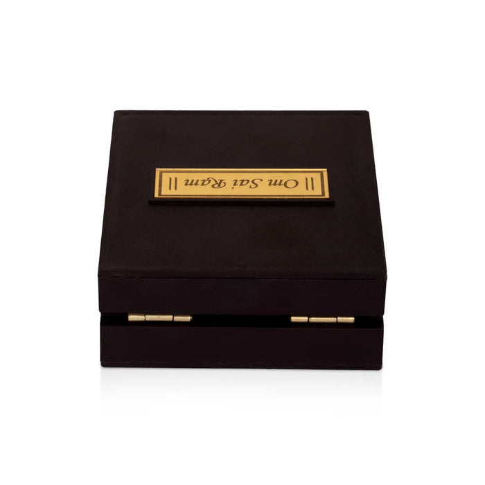 Sai Baba with Sri Padham Box - 1.5 x 3.75 Inches | Shirdi Sai baba Paduka box / Sai baba Pooja Box for Home - Pooja Box & Paduka