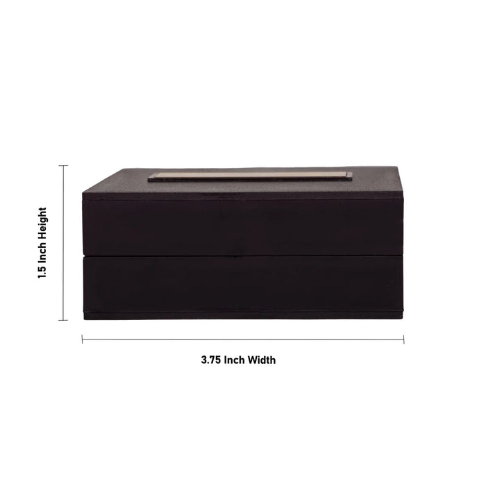 Sai Baba with Sri Padham Box - 1.5 x 3.75 Inches | Shirdi Sai baba Paduka box / Sai baba Pooja Box for Home - Pooja Box & Paduka