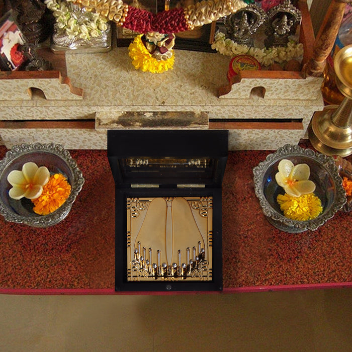 Pooja Box - Mini | Charan Paduka Box/ Balaji Padham Box for Pooja